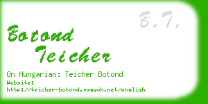 botond teicher business card